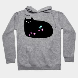 Sparkly Jewel Black Cat Hoodie